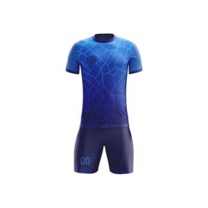 Conjunto de Camiseta y Pantalones Cortos de Fútbol Personalizados de Poliéster Transpirable para Hombre, Uniforme de Fútbol Sublimado Estilo Vintage - Product Image 3