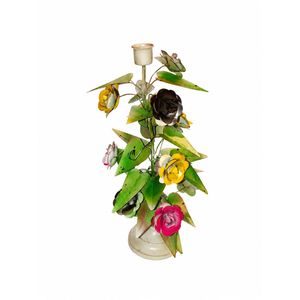 Candelabro Metálico Artístico Moderno con Diseño de Hojas Doradas y Bayas, Soporte Decorativo para Velas de Té, para Centros de Mesa de Boda y Hogar - Product Image 4