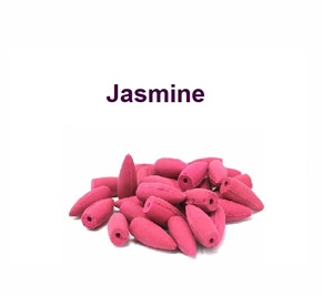 Conos de incienso de reflujo de bala de fragancia de jazmín a granel al por mayor, suministro de madera rosa a precio con descuento - Product Image 1
