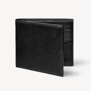 Portefeuille vintage court pour homme en cuir véritable avec blocage RFID, poche à monnaie, doublure en polyester, fermeture ouverte et grande capacité - Product Image 3