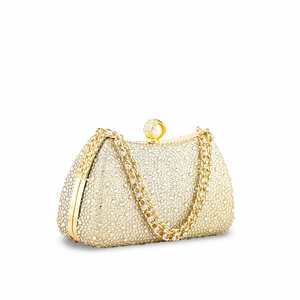 กระเป๋าคลัทช์สตรีสีทองหรูหรา P24384ราตรี - Product Image 2