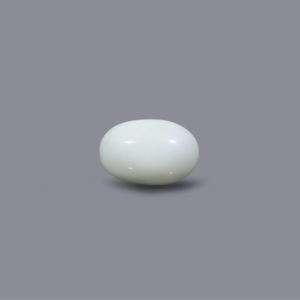 Natural White Coral Loose Stone 4.5 Carat Certified Fine Gemstone 4mm Calibrated - Product Image 1