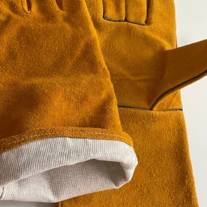 Guantes de Soldadura de Arco de Argón al por Mayor, Guantes de Soldadura TIG de Piel de Vacuno Resistentes a Altas Temperaturas para Soldadores, Guantes de Trabajo de Seguridad Ignífugos - Product Image 6