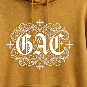 Sudadera con Capucha para Hombre, de Algodón, Estilo Gótico, con Estampado Gráfico, Corte Regular, Estilo Urbano, con Mangas Estampadas, Bolsillo Canguro y Cordón Ajustable - Product Image 4