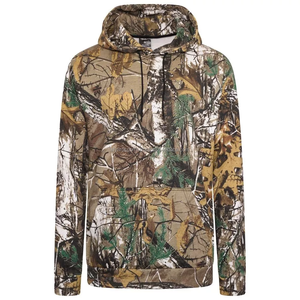 Sudadera con Capucha Personalizada para Hombre, 100% Algodón/Poliéster, Estilo Holgado, Forro Polar Grueso, Bordada e Impresa con Camuflaje RealTree - Product Image 1