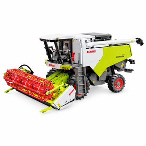 CaDA C61508 CLAAS Dominator 370 Moissonneuse-batteuse en blocs de construction 4567 pièces Modèle de véhicule agricole à l'échelle 1:17 Présentoir de collection - Product Image 1