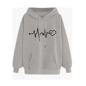 เสื้อฮู้ดดี้ผู้หญิงแขนยาวดีไซน์โดดเด่น ผ้าถักเนื้อนุ่ม ไม่เป็นขุย เหมาะสำหรับเล่นกีฬา วิ่งออกกำลังกายในฤดูหนาว เสื้อคลุมกันหนาวแบบซับลิเมชั่น - Product Image 4