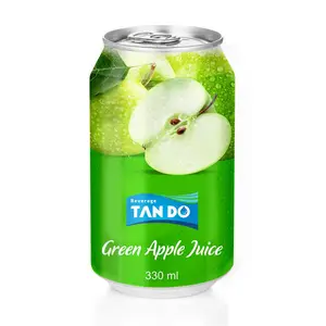 330ml pode 100% apple juice etiqueta privada fabricante de suco de frutas tan do vietnã