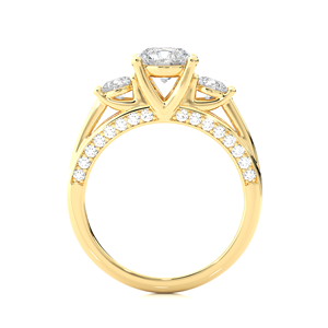 Anillo de Diamante Cultivado en Laboratorio de 18K y 1.56CT para Mujer, Corte Redondo de 49 Piedras, con Certificación IGI y VS1, para Venta al Por Mayor - Product Image 6
