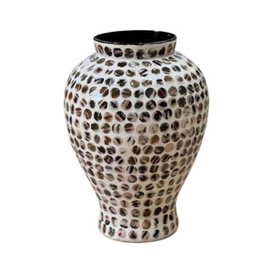 Jarrón Decorativo Hecho a Mano con Mosaico de Madreperla, Artesanía de Concha Premium para Diseñadores de Interiores, Accesorios para el Hogar al por Mayor - Product Image 1