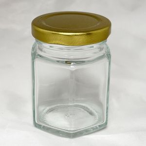 Élégant pot en verre avec couvercle métallique pour le rangement de cuisine, l'organisation du garde-manger, la présentation sur comptoir, récipient décoratif pour la maison - Product Image 1