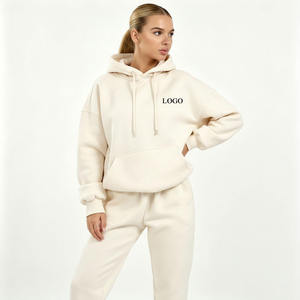Conjunto Deportivo para Mujer al por Mayor, de Algodón y Felpa, Corte Regular, Ropa Casual, con Logotipo Personalizado para Tiendas de Ropa en Línea - Product Image 4