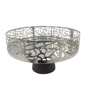Support à gâteau moderne en bois à bas prix avec finition émaillée et couvercle décoratif en forme de dôme, idéal pour les gâteaux de mariage et de Noël - Product Image 2