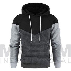 Sweat-shirt à capuche color block à manches raglan, décontracté, avec poche, coupe classique - Product Image 3