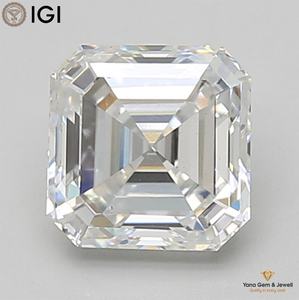 Diamante Cultivado en Laboratorio CVD de Alta Calidad con Certificación IGI, Claridad VS2, Color E, 4.00 Quilates, Corte Asscher, Diseñado para Anillo Personalizado - Product Image 1