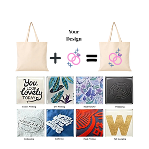 EcoDari Eco Friendly Fashion Letter Pattern Cotton <b>Canvas</b> <b>Tote</b> Bag Zipper Closure Shoulder Handle Custom Printed Shopping Bag - Product Image 5