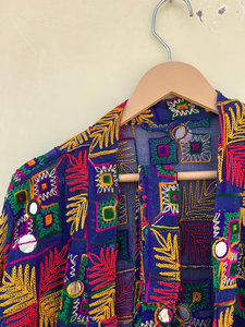 Bata Kimono con Estampado Artesanal, Diseño Único, para Boda o Uso Nocturno, 100% Algodón, Cuello en V, Cintura Elástica, Patrón de Dibujos Animados de Verano, Largo Completo - Product Image 4