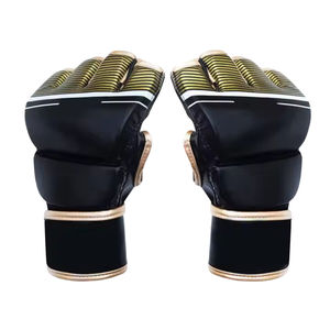 Gants de grappling MMA en cuir véritable à paume ouverte pour l'entraînement, fournisseur OEM, service de marque privée pour le MMA - Product Image 3
