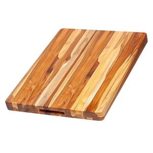 Grande planche à découper rectangulaire en bois pour trancher le pain, le fromage, les légumes et la viande - Product Image 3