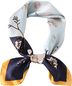 Wholesale High Quality Customizable Solid Plaid Floral <b>Square</b> <b>Scarf</b> 100% Silk Custom Colors Logo Printed Outdoor Casual - Product Image 1