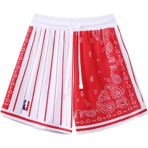 Pantalones Cortos Deportivos Personalizados con Estampado Paisley para Hombre, Ajuste Atlético, Sublimados, Ligeros, para Baloncesto y Entrenamiento, Hechos en EE. UU. - Product Image 2
