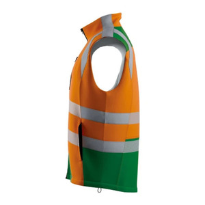 Chaleco de Seguridad Reflectante de Alta Visibilidad al por Mayor con Múltiples Bolsillos y Diseño de Malla con Cremallera para Trabajo al Aire Libre - Product Image 3