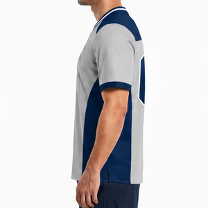 Hot Sale Men's Mesh Jerseys Wholesale Color Block Streetwear High Quality <b>Tshirt</b> Custom Logo Loose Fit Sports Jerseys - Product Image 4