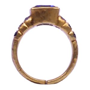 Wedding Wear 925 Sterling Silver Gold Plated Jewelry Ruby Gemstone Women Wear Classic <b>Couple</b> <b>Ring</b> - Product Image 4