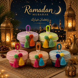 Elegant Handmade Cotton <b>Gift</b> <b>Box</b> for Ramadan Mubarak Eco Friendly Durable Arabic Festival Candy Storage and <b>Eid</b> <b>Box</b> - Product Image 1