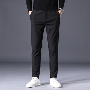 Casual Pants Men's New Business Pants Slim Straight Men's Pants <b>Elastic</b> <b>Waist</b> <b>Trousers</b> Business Classic <b>Trousers</b> Male - Product Image 2