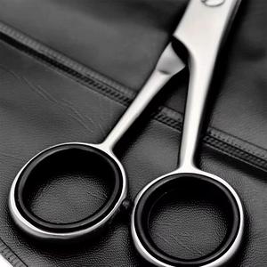 Stainless Steel Cuticle Trimmer Scissors Rubber Handles Hole Sharp Tip Straight Blade Durable Beauty <b>Tool</b> <b>Nail</b> Art - Product Image 6