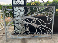 Balustrade de balcon de style moderne de la marque TTD pour villa, en acier inoxydable, fer forgé et fonte, garantie 1 an, vente directe d'usine