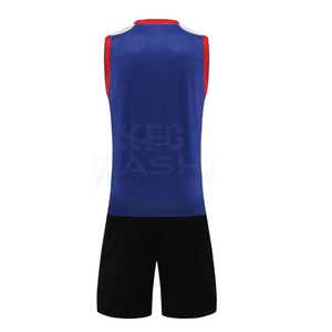 Uniforme de Voleibol 100% Poliéster Estampado, Tela Suave y Elástica de Secado Rápido, Diseño sin Mangas para la Comodidad de los Hombres en Partidos Prolongados - Product Image 2