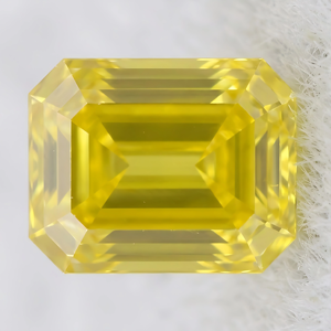 Diamante CVD Cultivado en Laboratorio, Corte Esmeralda, Amarillo Intenso, 2.0-3.5ct, 8.50*6.50-9.50*7.50mm, Calidad VS+, Diamante Suelto RCK Global - Product Image 1