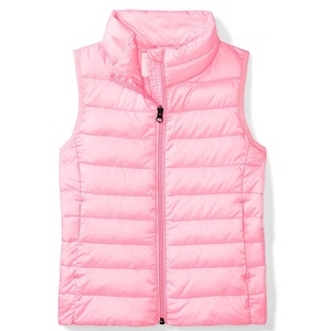 Chaleco Acolchado Color Verde Azulado para Mujer, Sin Mangas, Cuello Alto, Ropa de Abrigo Informal para Invierno, 100% Poliéster, Color Sólido - Product Image 4