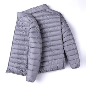 2026 Winter New <b>Men's</b> Lightweight <b>Quilted</b> Fashion Casual <b>Jacket</b> Slim Fit Portable Warm Hooded Stand Windproof Plain Dyed Front - Product Image 4