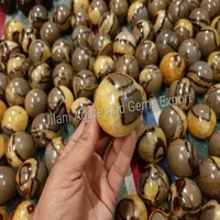 Sphères Septariennes Polies en Cristal de Miel Naturel de Haute Qualité – Vente en Gros, Décoration d'Intérieur, Tendance Mode, Énergie Guérisseuse, Cadeau d'Affaires