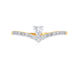 Ensemble de bagues Grand Aurora Diamond Ring : Bandes entrelacées en or rose, Paragon of Shine Ring : Diamants multi-rangs sur bande en or rose - Product Image 3