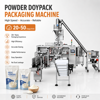 Machine d'emballage industrielle - Remplissage et scellage automatiques de sachets Doypack préformés avec fermeture éclair pour protéines et poudres sèches en sachets plastiques