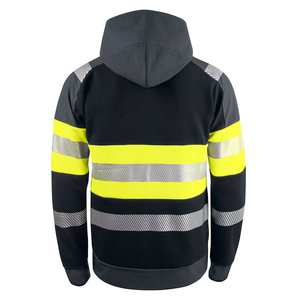 Sweat à capuche réfléchissant haute visibilité personnalisé, vêtements de travail de sécurité pour les travailleurs de la construction, du bâtiment, de l'industrie et du plein air, tissu respirant et chaud - Product Image 2