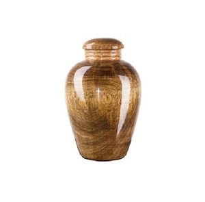 Urne funéraire décorative en bois de frêne, conteneur commémoratif avec finition artisanale lisse et élégance durable - Product Image 2
