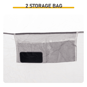 Carpa Familiar de Doble Capa para 6 Personas, Impermeable, Resistente al Viento, Fácil de Instalar, 1 Puerta de Malla, 5 Paredes de Malla Grandes para Aventuras al Aire Libre - Product Image 6