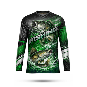 Sublimation, design personnalisé, protection UV, antibactérien, hiver, 100% polyester, manches longues, respirant, haute qualité, confortable - Product Image 1