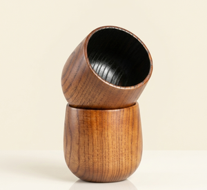 No-Cracking Charred Wooden Eco-Friendly Modern Bourbon Drinking Glass 2 Pieces/Pack 10 OZ Capacity Cup Great <b>Bar</b> <b>Tools</b> Whiskey - Product Image 2