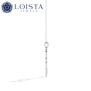LOISTA สร้อยคอจี้เงินสไตล์มินิมอลสำหรับทุกเพศ เครื่องประดับสำหรับใส่ทุกวัน ดีไซน์โซ่เรียบง่าย - Product Image 4