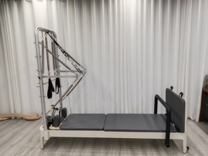 Reformador de Pilates de Segunda Generación, Blanco, Pequeño, de Aleación de Aluminio, Seguro para Ejercicios <span class=keywords><strong>en</strong></span> Estudio, Cama de Ejercicio y Modelado Corporal - Product Image 2
