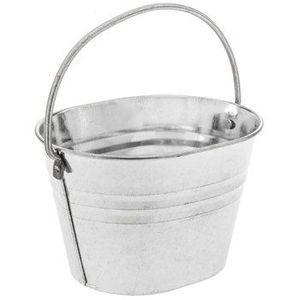 Modern Galvanized Iron <b>Bucket</b> With Durable Handle For Household Farm Garden Cleaning <b>And</b> Daily Water Use - Product Image 5