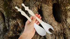 Cuchara de Cerámica Antigua, Cuchara Retro para Ramen, Cuchara de Cerámica de Estilo Nórdico para Hotel, Utensilio Redondo para Restaurante - Product Image 2