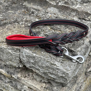 Premium handmade Leather <b>Braided</b> Dogs pet Collars designed for stylish pets and outdoor adventures in wholesale rate - Product Image 2