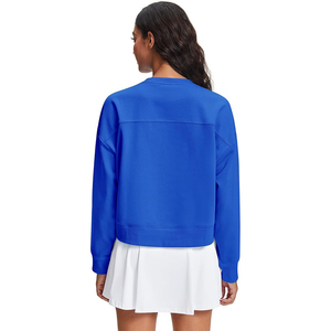 Oversized Sweatshirts Women <b>Drop</b> Shoulder Crewneck Long Sleeve Fleece Lined Soft Cotton Blend Casual Streetwear - Product Image 2